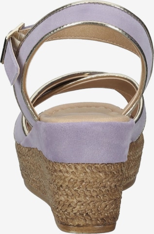 Venturini Milano Strap Sandals in Purple