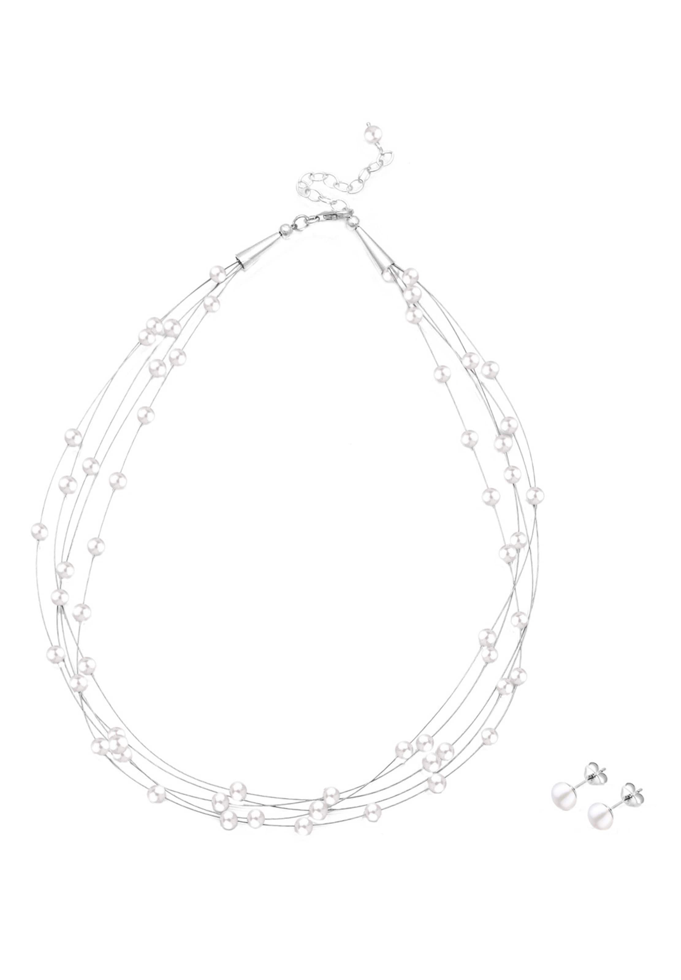 Parure de bijoux ELLI en argent : devant