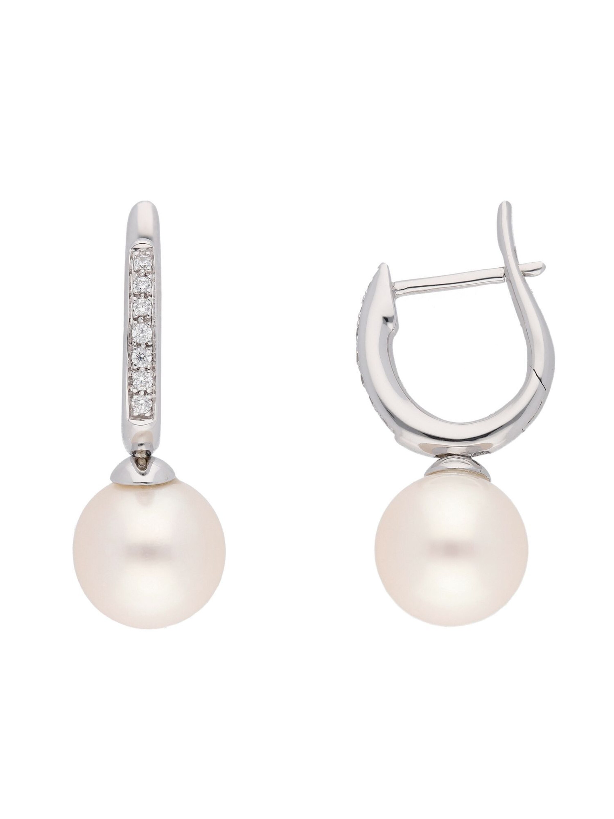 Adelia´s Earrings in Silver / Pearl white, Item view