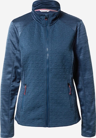 KILLTEC Athletic Fleece Jacket in Blue: front