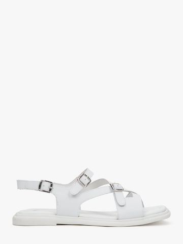 Estro Sandaal '24-11-02' in Wit: voorkant