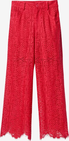 Wide Leg Pantalon 'Austin' Desigual en rouge : devant