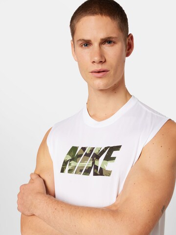 Maglia funzionale di NIKE in bianco