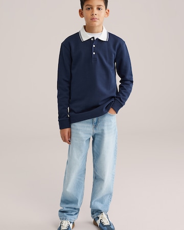 T-Shirt WE Fashion en bleu