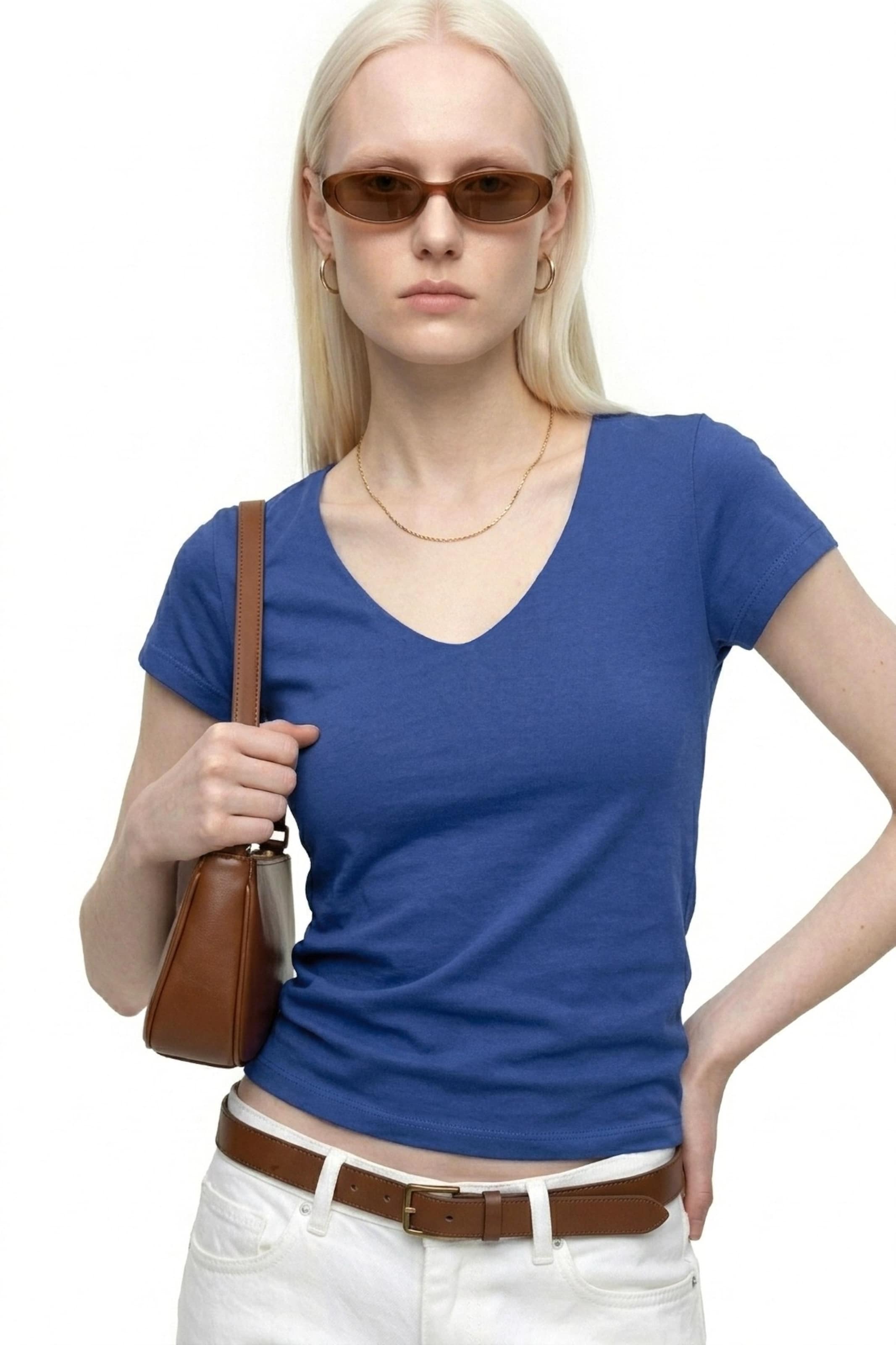 T-shirt Alexa Dash en bleu : devant