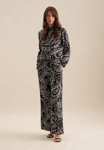 SEIDENSTICKER Regular Broek 'The Statement Prints' in Zwart