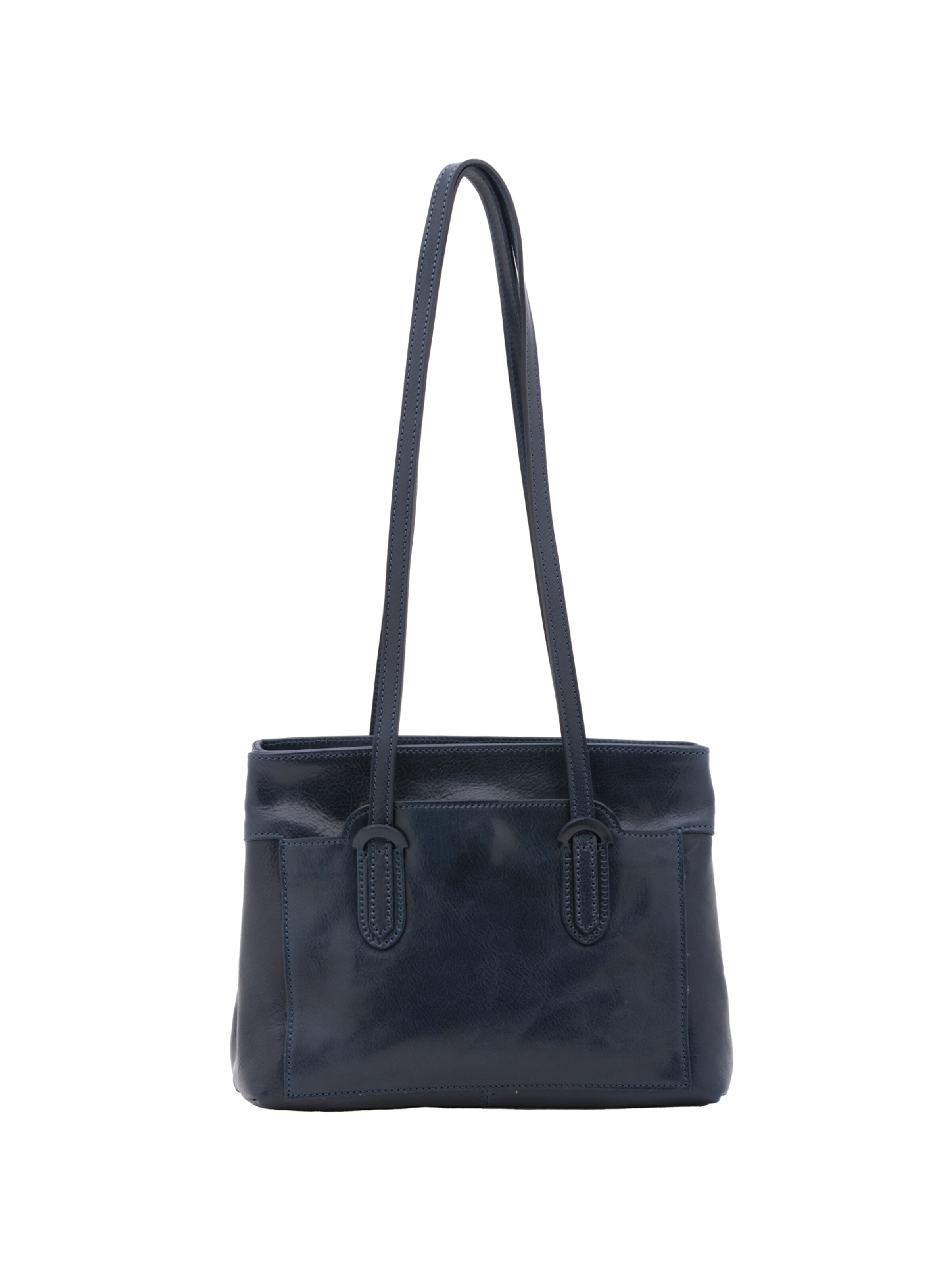 Borsa a spalla 'Borsa a Spalla Donna Vera Pelle Vacchetta - Chiusura Zip' di I Fratelli in blu: frontale