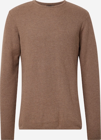 Clean Cut Copenhagen - Pullover 'Lauritz' em castanho: frente