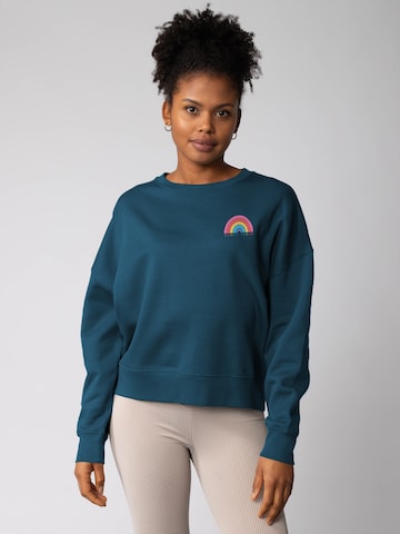 Felpa 'Women Power ' di Watapparel in blu: frontale