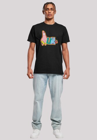 F4NT4STIC T-Shirt 'Spongebob Schwammkopf Patrick Star' in Schwarz