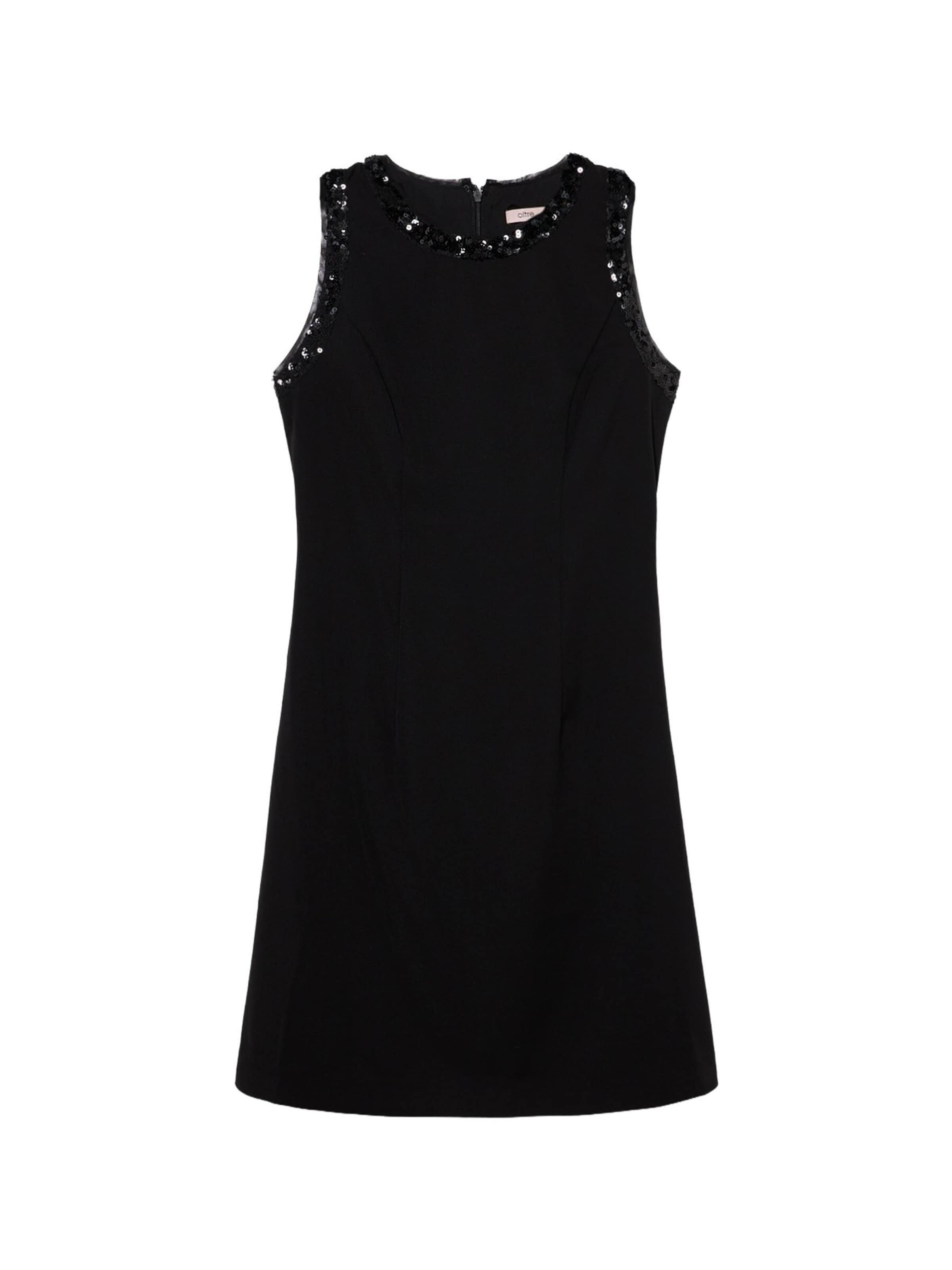 Robe oltre en noir : devant