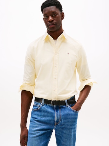 TOMMY HILFIGER Regular fit Overhemd 'Heritage' in Geel: voorkant