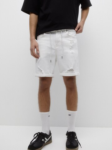 Pull&Bear Loose fit Jeans in White