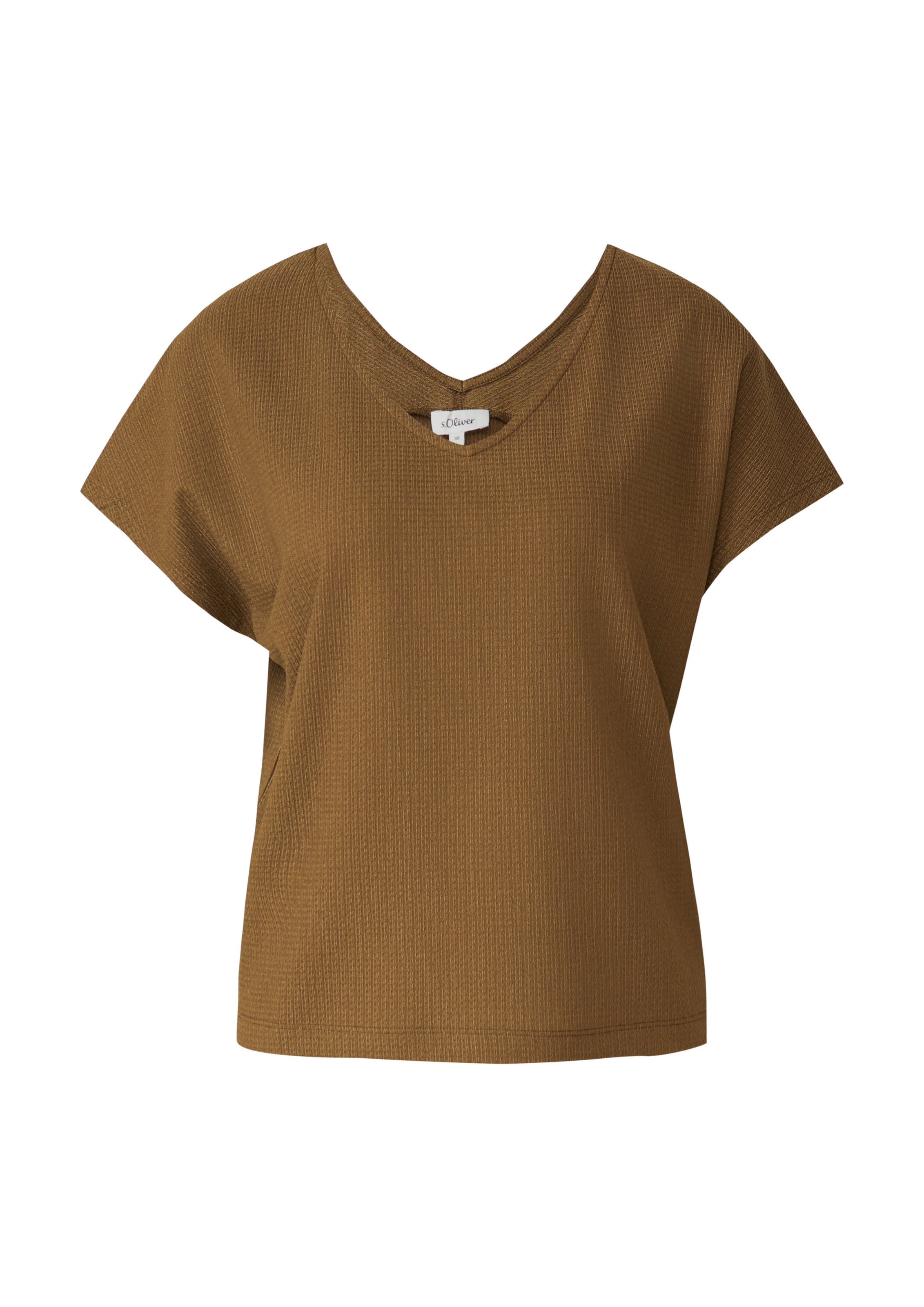 T-shirt s.Oliver en marron : devant