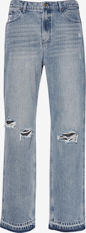 Karl Kani Wide leg Jeans in Blue: front