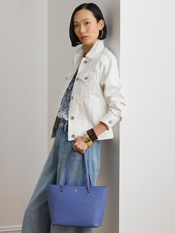 mėlyna Lauren Ralph Lauren Pirkinių krepšys 'KARLY'