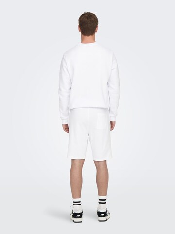 Only & Sons Regular Broek in Wit