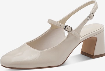Tamaris Slingpumps in Beige: Vorderseite