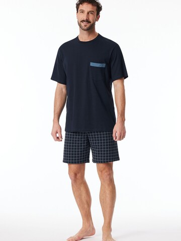 Pyjama court 'Comfort Nightwear' SCHIESSER en bleu