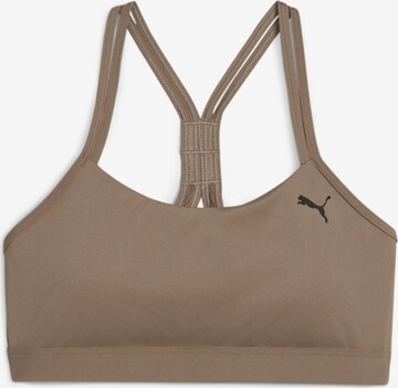 PUMA Bralette Sports Bra '4Keeps' in Brown: front