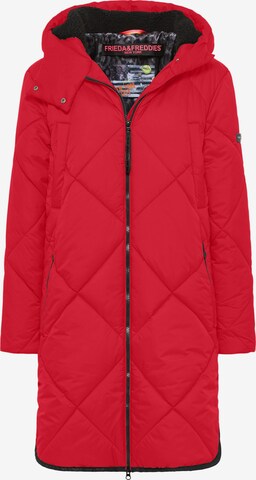 Frieda & Freddies NY Winter Coat 'Richelle' in Red: front