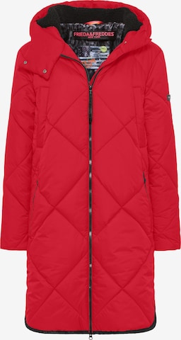 Frieda & Freddies NY Winter Coat 'Richelle' in Red: front