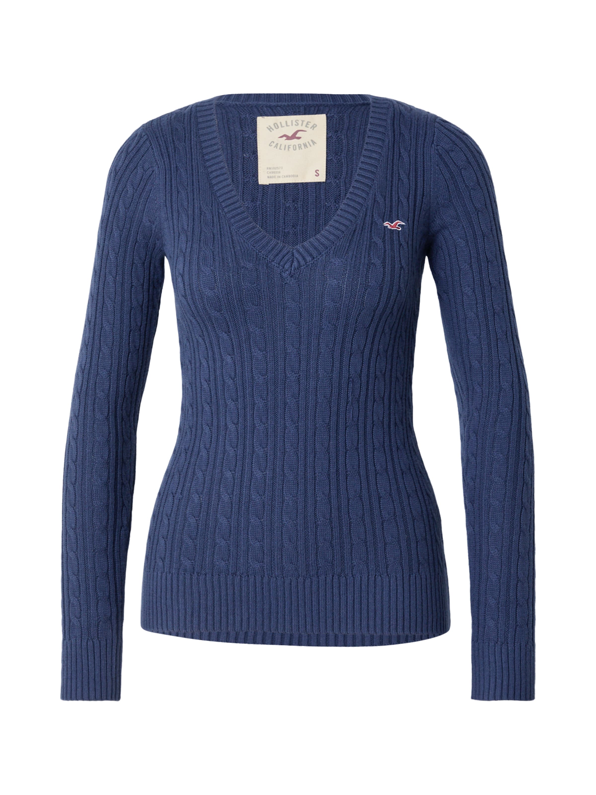 HOLLISTER Πουλόβερ σε μπλε: μπροστά