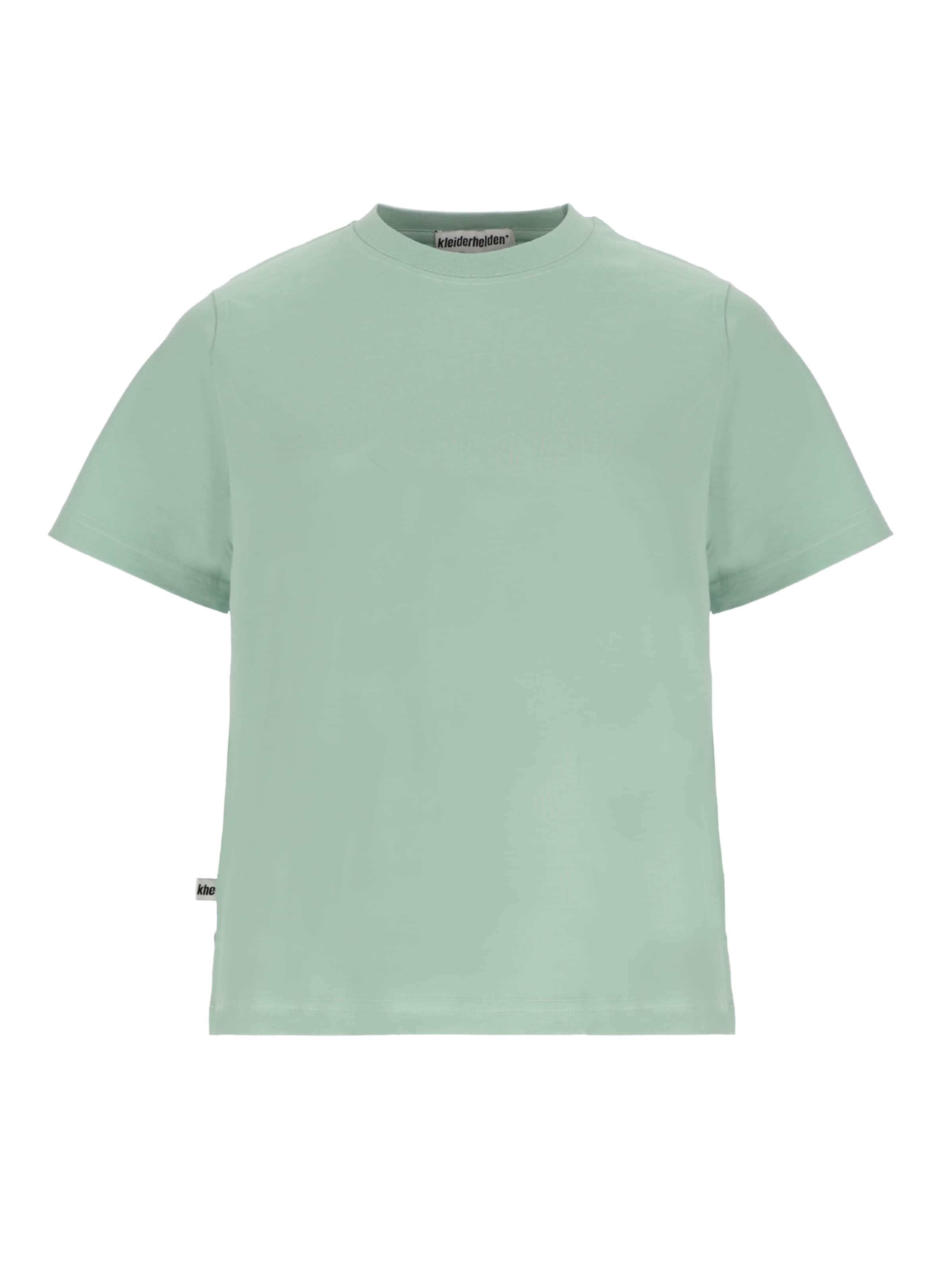 kleiderhelden Shirt 'kheTee (Back Print) – Niceness Culture Club'‌‌‌‌‌‌ in Grün: Vorderseite