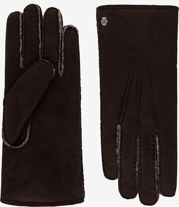 Mezzoguanti 'ASPEN' di Roeckl in marrone: frontale