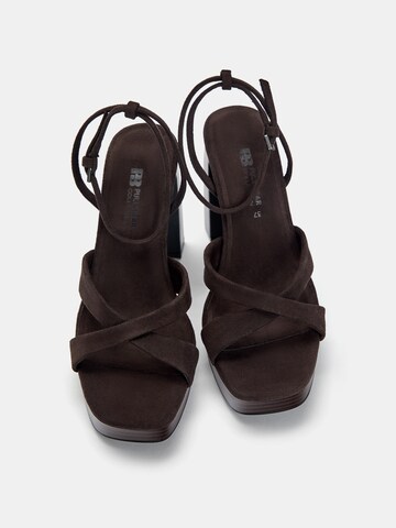 Sandalo con cinturino di Pull&Bear in marrone
