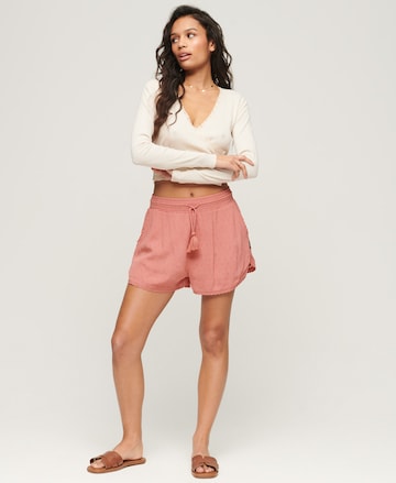 Superdry Loosefit Broek in Roze