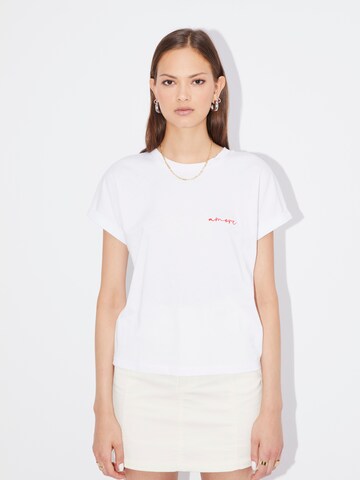 LeGer by Lena Gercke Тениска 'Edina' в бяло: отпред