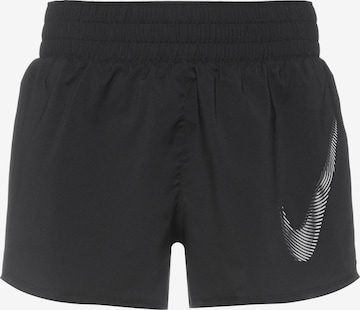 NIKE Loosefit Sportbroek in Zwart: voorkant