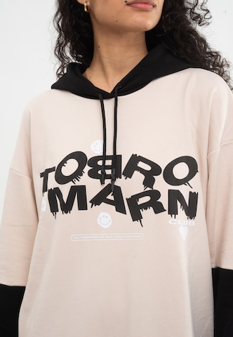 Sweat-shirt Tom Barron en beige