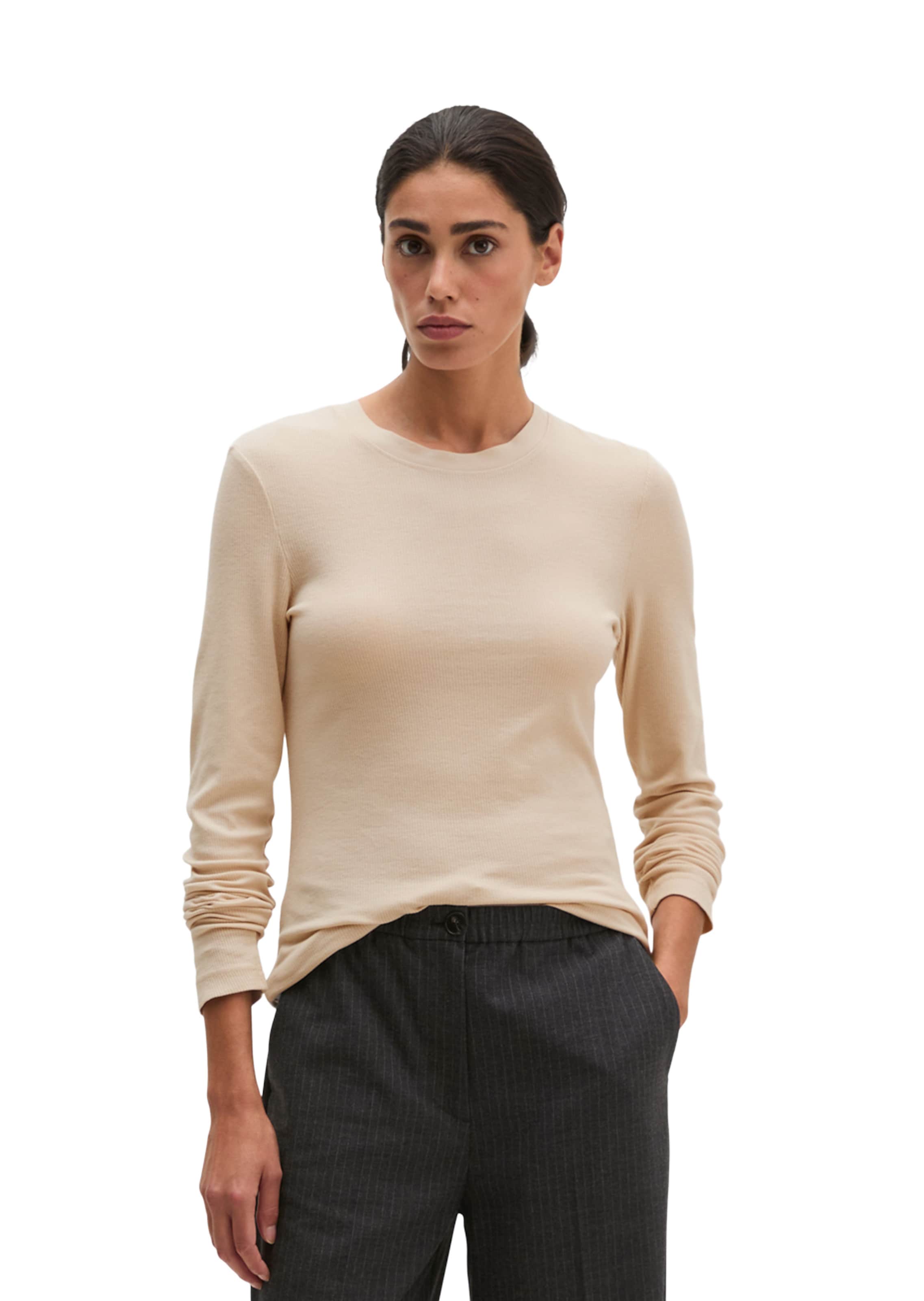 Marc O'Polo Shirt in Beige: voorkant