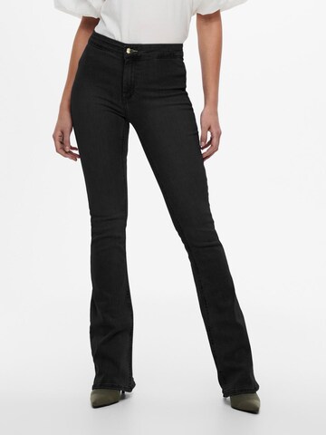 ONLY Flared Jeans 'Blush' in Black: front