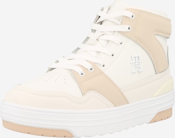TOMMY HILFIGER High-Top Sneakers in Beige: front