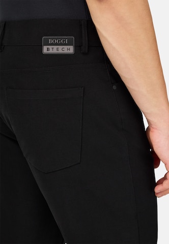 Coupe slim Jean Boggi Milano en noir