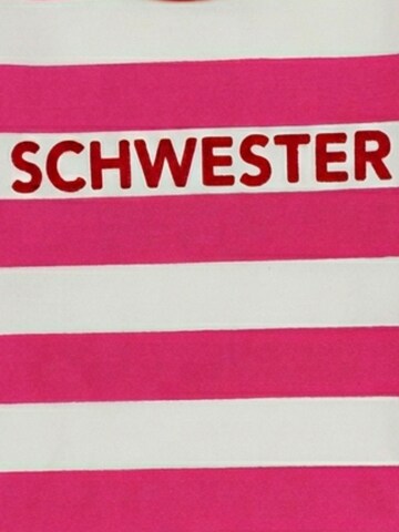 Toby Tiger Shirt 'Schwester-Applikation'‌‌‌‌‌‌‌ in Pink