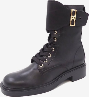 Högl Lace-Up Ankle Boots in Black: front