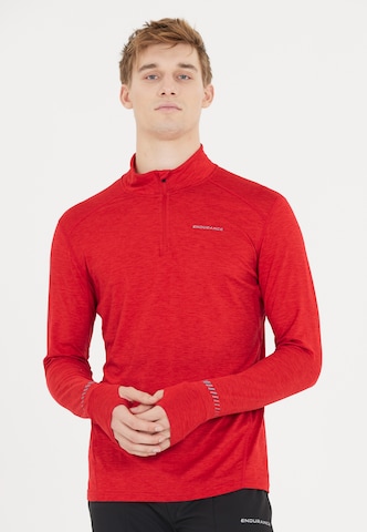 ENDURANCE Performance Shirt 'TUNE' in Red: front