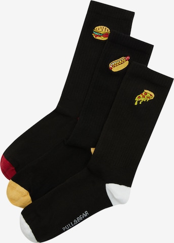 Pull&Bear Ponožky – černá: přední strana