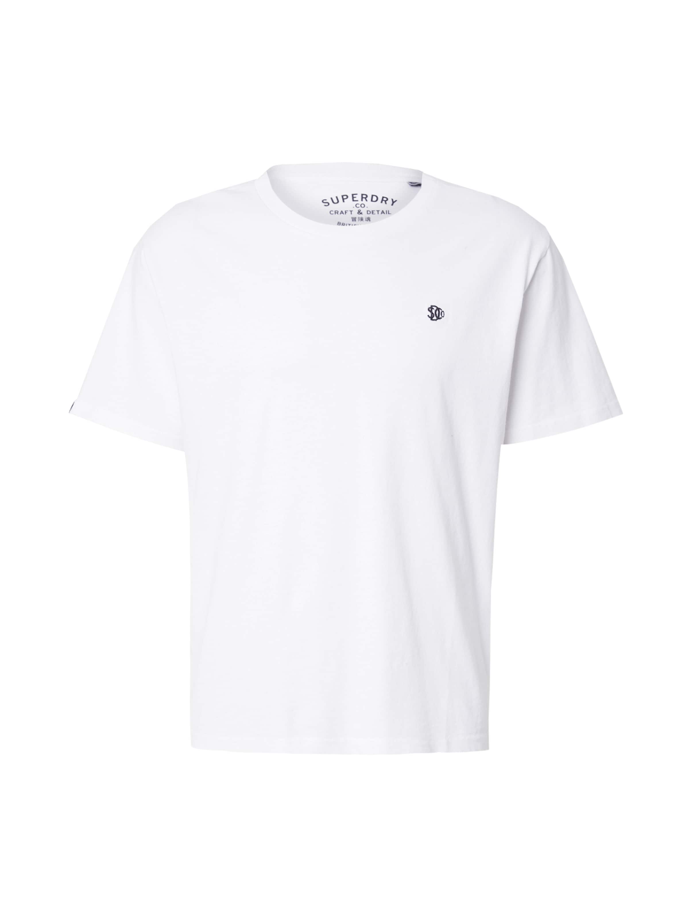 Superdry Majica 'ESSENTIALS' | bela barva: sprednja stran