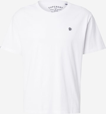 Superdry T-Shirt 'ESSENTIALS' in Weiß: Vorderseite