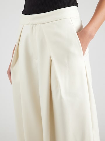 Lollys Laundry Wide leg Pleat-Front Pants 'Zola' in Beige