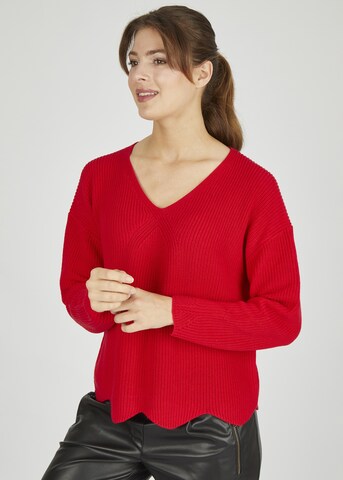 eve in paradise Pullover 'Heidi' in Rot: predná strana