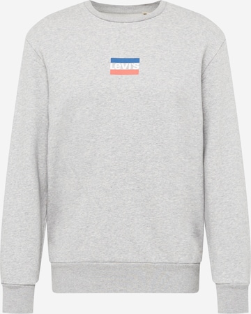 LEVI'SSweater majica 'STANDARD GRAPHIC CREW MULTI-COLOR' - siva boja: prednji dio