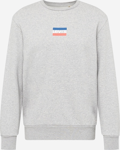LEVI'S ® Sweatshirt 'Standard Graphic Crew' in Blue / mottled grey / Light red / White, Item view