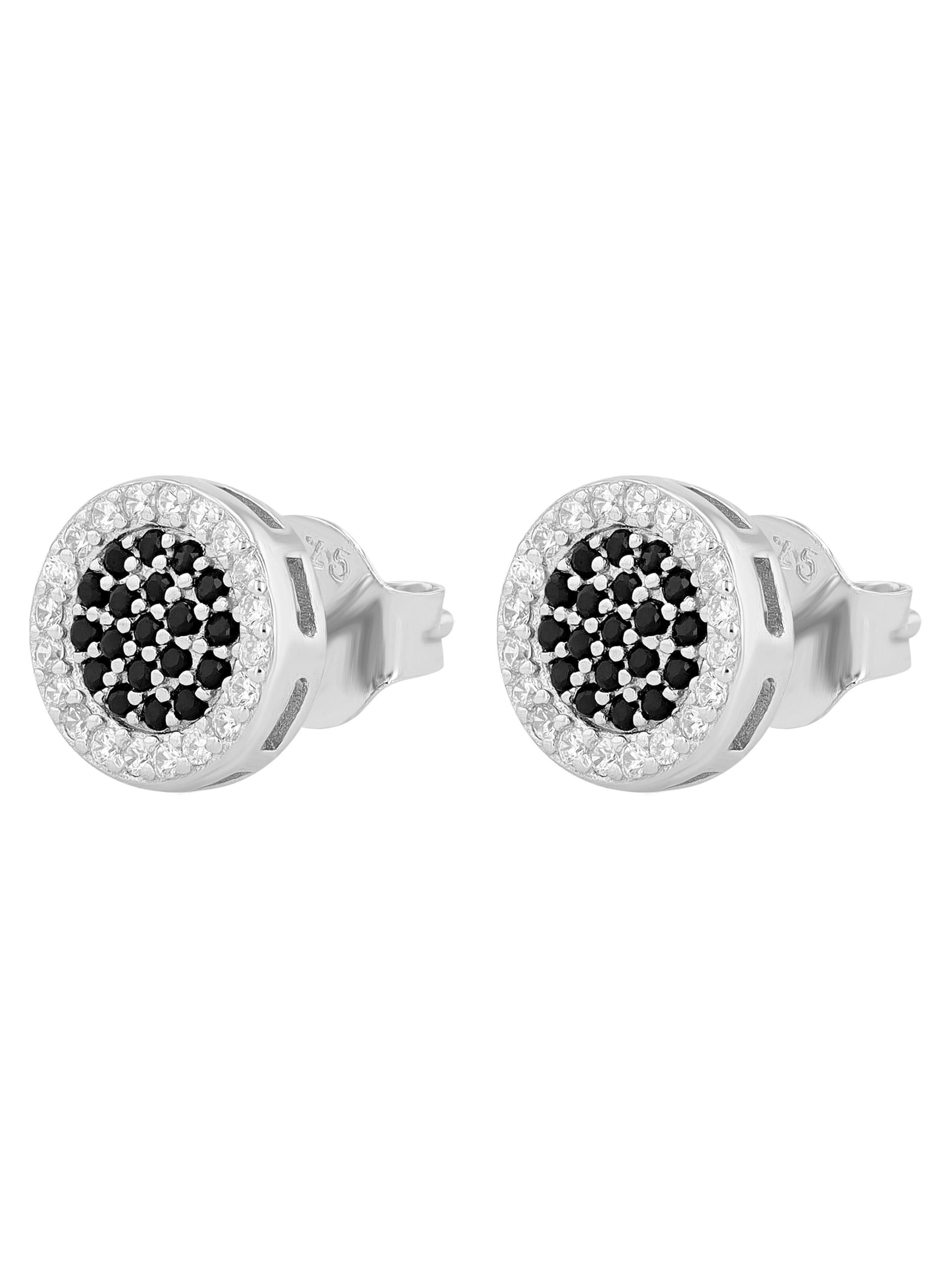 Akzent Earrings '"Serane" aus 925 Sterlingsilber, rhodiniert, langlebig' in Silver