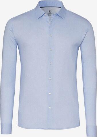 Chemise DESOTO en bleu : devant